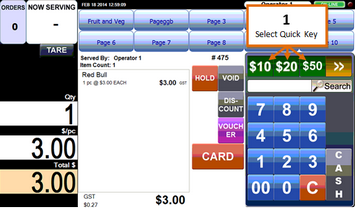 EZSCA POS Finalise QuickKey 01