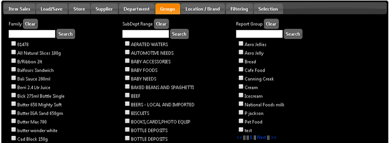 EZWEB Groups Tab