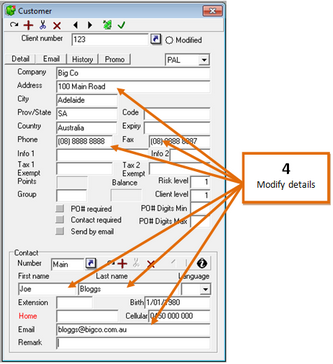 EZACC Modify Accounts 04