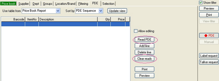 EZREP Reports via pde 01