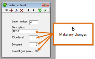 EZACC Modify Customer Level 04