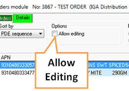 EZINV Create RF Auto Order 07